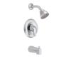 Moen TL183BC Chateau Brushed Chrome Posi-Temp Tub & Shower Trim Kit with Lever Handle