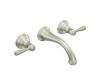 Moen T6107BN Kingsley Brushed Nickel Two Handle Wall Mount Faucet Trim