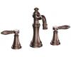 Moen TS42108ORB Weymouth Oil Rubbed Bronze Two-Handle High Arc Wall Mount Bathroom Faucet