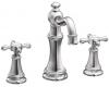 Moen TS42114 Weymouth Chrome Two-Handle High Arc Wall Mount Bathroom Faucet