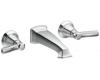 Moen TS6204 Rothbury Chrome Two-Handle Wall Mount Bathroom Faucet