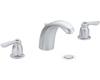 Moen Chateau CA4945BC Brushed Chrome Two-Handle Low Arc Bathroom Faucet