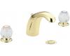 Moen Chateau CA4962P Polished Brass Two-Handle Low Arc Bathroom Faucet