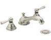 Moen Kingsley CAT6105AN Antique Nickel Two-Handle Low Arc Bathroom Faucet Trim