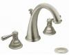 Moen Kingsley CAT6125BN Brushed Nickel Two-Handle High Arc Bathroom Faucet Trim