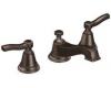 Moen Rothbury CAT6205ORB Oil Rubbed Bronze Two-Handle Low Arc Bathroom Faucet Trim