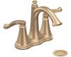 Moen Savvy S492BB Brushed Bronze Two-Handle High Arc Bathroom Faucet