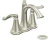 Moen Savvy S492BN Brushed Nickel Two-Handle High Arc Bathroom Faucet