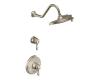 Moen TS42108NL Weymouth Nickel Two-Handle High Arc Bathroom Faucet