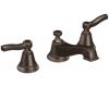 Moen TS6205ORB Rothbury Oil Rubbed Bronze Two-Handle Low Arc Bathroom Faucet