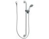 Moen 52236GBM15 Commercial Chrome/Stainless Standard Slide Bar/Grab Bar Shower Handheld Shower