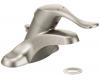 Moen 8420CBN M-Bition Classic Brushed Nickel Single Handle Lavatory Low Arc Faucet