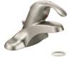 Moen 8437CBN M-Bition Classic Brushed Nickel Single Handle Lavatory Low Arc Faucet