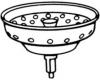 Moen 22194 3-1/2" Drop-In Basket Strainer