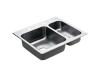 Moen 22238 Camelot Stainless Steel 25" x 22" Double Bowl Sink