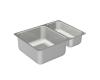 Moen 22239 Camelot Stainless Steel 23" x 16" Double Bowl Sink