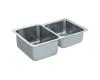 Moen Lancelot 22360 Stainless Steel 29" x 18" Double Bowl Sink