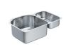 Moen Lancelot 22372 Stainless Steel 28" x 18" Double Bowl Sink