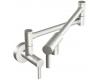 Moen S665CSL Pot Filler Classic Stainless Two-Handle Kitchen Faucet