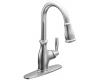 Moen 7185C Brantford Chrome One-Handle High Arc Pulldown Kitchen Faucet