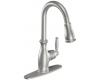 Moen 7185CSL Brantford Classic Stainless One-Handle High Arc Pulldown Kitchen Faucet