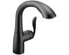 Moen 7294BL Arbor Matte Black Single Handle High Arc Pullout Kitchen Faucet