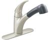 Moen 7560CSLBL Extensa Classic Stainless/Matte Black Single Handle Low Arc Pullout Kitchen Faucet