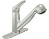 Moen 7570CSL Salora Classic Stainless Single Handle Low Arc Pullout Kitchen Faucet