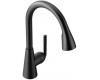 Moen S71708BL Ascent Matte Black Black Single Handle High Arc Pulldown Kitchen Faucet