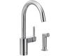 Moen 7165 Align Chrome Single Handle High Arc Kitchen Faucet