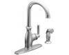 Moen 7735 Brantford Chrome One-Handle High Arc Kitchen Faucet