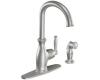 Moen 7735CSL Brantford Classic Stainless One-Handle High Arc Kitchen Faucet