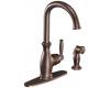 Moen 7735ORB Brantford Oil Rubbed Bronze One-Handle High Arc Kitchen Faucet