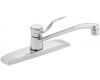 Moen 8710 Commercial Chrome Single Handle Kitchen Faucet with 9" Spout