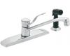 Moen 8720 Commercial Chrome Single Handle Kitchen Faucet with 9" Spout