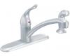 Moen Chateau CA7430BC Brushed Chrome Single Handle Low Arc Kitchen Faucet