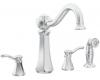 Moen 7068 Vestige Chrome Two Handle High Arc Kitchen Faucet