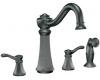 Moen 7068PW Vestige Pewter Two Handle High Arc Kitchen Faucet