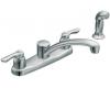 Moen 7907 Chateau Chrome Two Handle Low Arc Kitchen Faucet