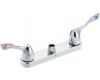 Moen 8123 Commercial Chrome Two Handle Kitchen Faucet without Spout