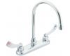 Moen 8289 Commercial Chrome Two Handle Kitchen Faucet