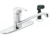 Moen 8707 Commercial Chrome One-Handle Kitchen Low Arc Faucet