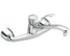 Moen 8713 Commercial Chrome Single Handle Kitchen Faucet with 9" Spout