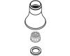 Moen 103455PM Monticello Platinum Bidet Spray Nozzle Shroud & Aerator Kit Moen 103455PM Monticello Platinum Bidet Spray Nozzle Shroud & Aerator Kit