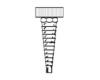 Moen 52620 Commercial Chrome Serrated Nozzle End Trim