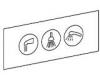 Moen 100087 3 Function Transfer Valve Shower Function Label