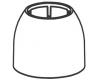 Moen 100014V Camerist Ivory Large Single Handle Dome
