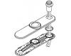Moen 123245 Chrome Deck Kit with Hose Guide