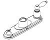 Moen 115042 Chrome Escutcheon & Gasket Kit