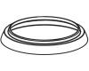 Moen 100167 Villeta Chrome Mini Widespread Knob Handle Escutcheon